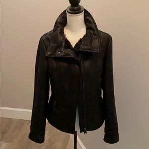 Via Spiga Faux Suede Jacket